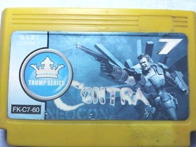 Contra 7 Rare Cartridge 8 bit Famiclone Famicom 60 pin Nes Trump Series FK-C7-60
