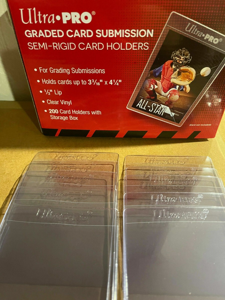 10 x Ultra PRO Graded Submission Semi-Rigid Card Sleeves 1/2" Lip Clear |  eBay
