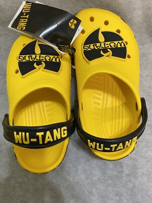 Crocs x Wu-tang Clan Classic Clog Kids Youth Sz J1 Yellow