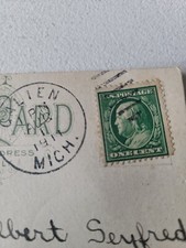 Benjamin Franklin Green One 1 Cent U.S. Stamp 1911  (Extremely Rare )  .