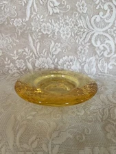 Fire and Light Recycled Glass Yellow Candle Holder Citris