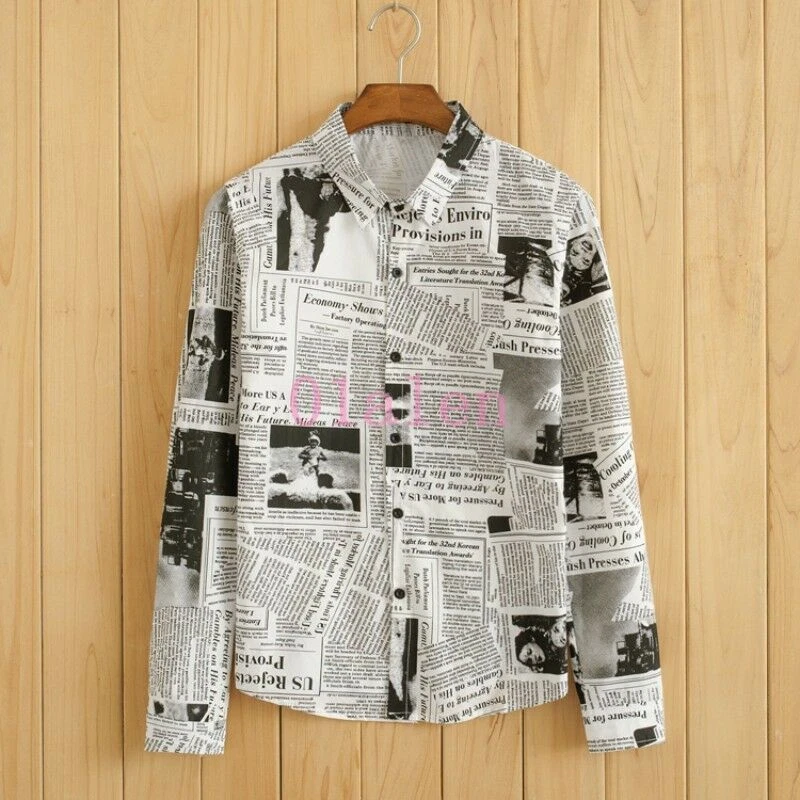 Paper print shirt outlet
