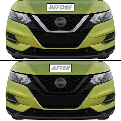 Chrome Delete Blackout Vinyl Overlay for 2020-22 Nissan Rogue Sport Grill Trim - Image 1 of 4