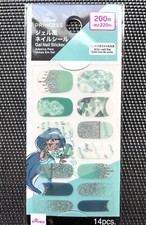 Disney Princess Jasmine Gel Nail Stickers With Nail file Green  Silver