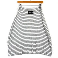 MILK SNOB Car Seat Cover Nursing Baby Blanket Stretchy White Gray Stripe