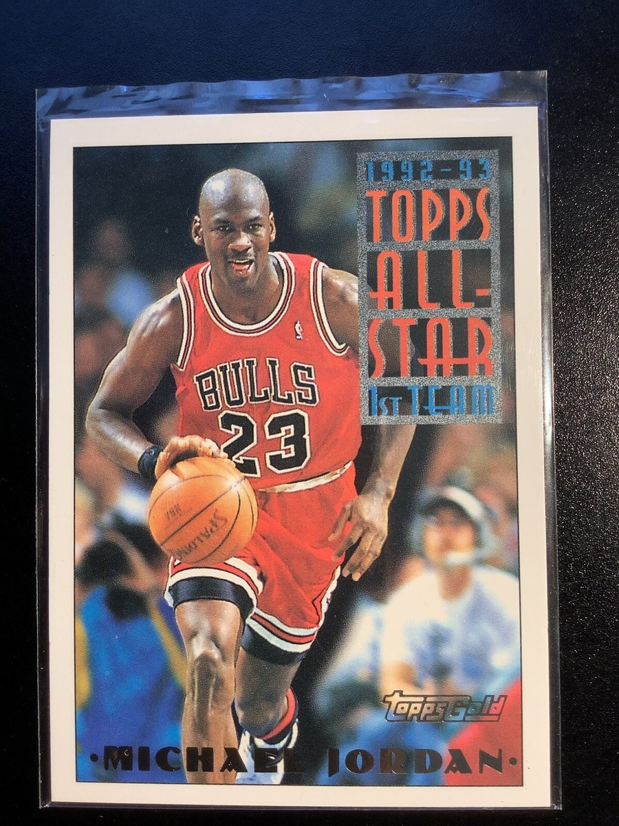 1992 Topps GOLD ALL STAR PSA 9 マイケルジョーダン 1992-93 Topps Gold #101 Topps All Star Gold Michael Jordan