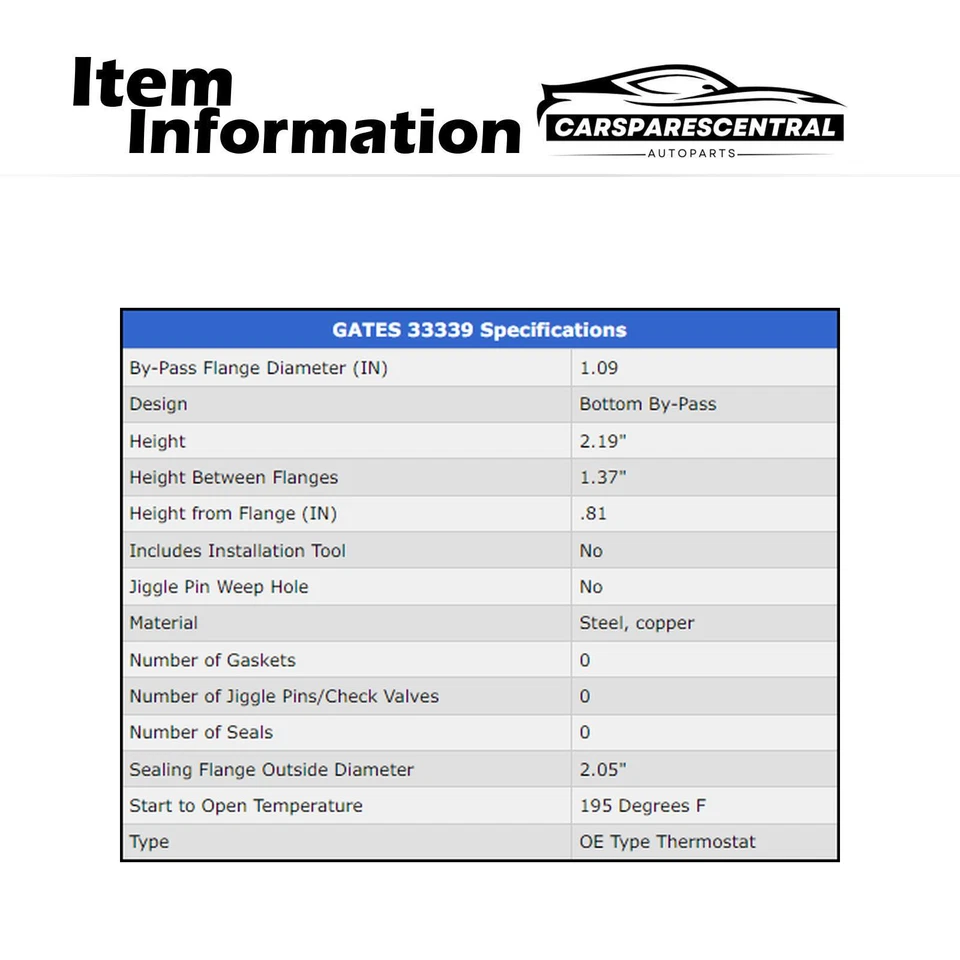 Термостат охлаждающей жидкости двигателя для 1988-1989 Merkur Scorpio 2,9 л - Изображение 4 из 4