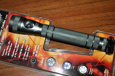streamlight flashlight and laser TLR-8 A 69414 Tactical Weapon Light With Red The laser pointer can simultaneously shine with the flashlight LEDs to pinpoint objects at a distance Streamlight 68760 Dualie 3AA Haz