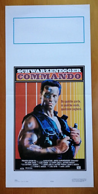 COMMANDO Arnold Schwarzenegger original poster 1985