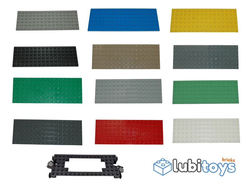 Lego® Eisenbahn Waggon 9V RC TRAIN Grundplatte 16x6 6x16 Basis PLATE ZUG - Bild 1 von 1