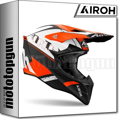 AIROH HELMET CROSS MOTORBIKE WRF32 WRAAAP FEEL ORANGE MATT SZ. M