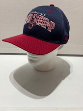 OC Sports Jacksonville Jumbo Shrimp Hat Baseball Cap OSFM SnapBack Blue Red MILB