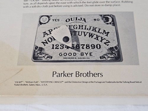 Parker Brothers Ouija. 1972. Oráculo Mistificante. Juego de mesa parlante William Fuld. - Imagen 8 de 9