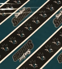 San Jose Sharks Team Gift Wrap 20x30 3 Pack FOCO Forever Collectibles NHL