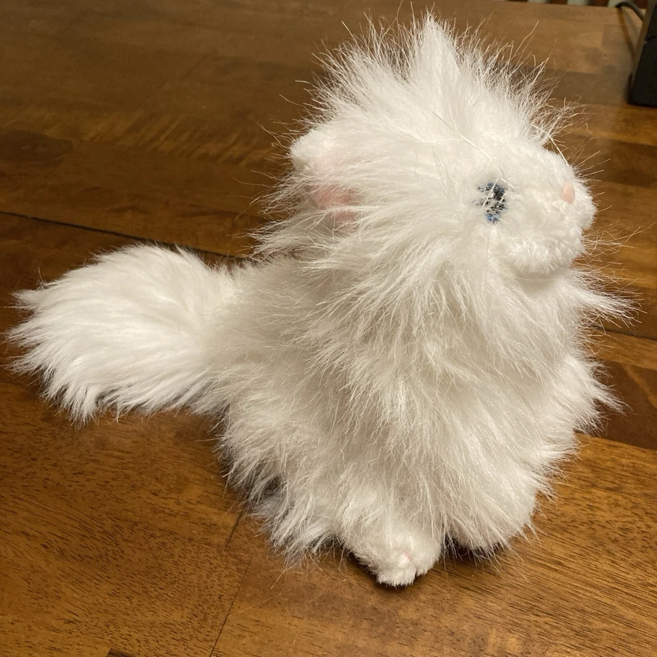 Ganz Webkinz Persian White Cat Kitty 8" Plush Stuffed Animal Blue Eyes No Code S - Image 2 of 4