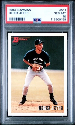 1993 BOWMAN #511 DEREK JETER ROOKIE RC PSA 10