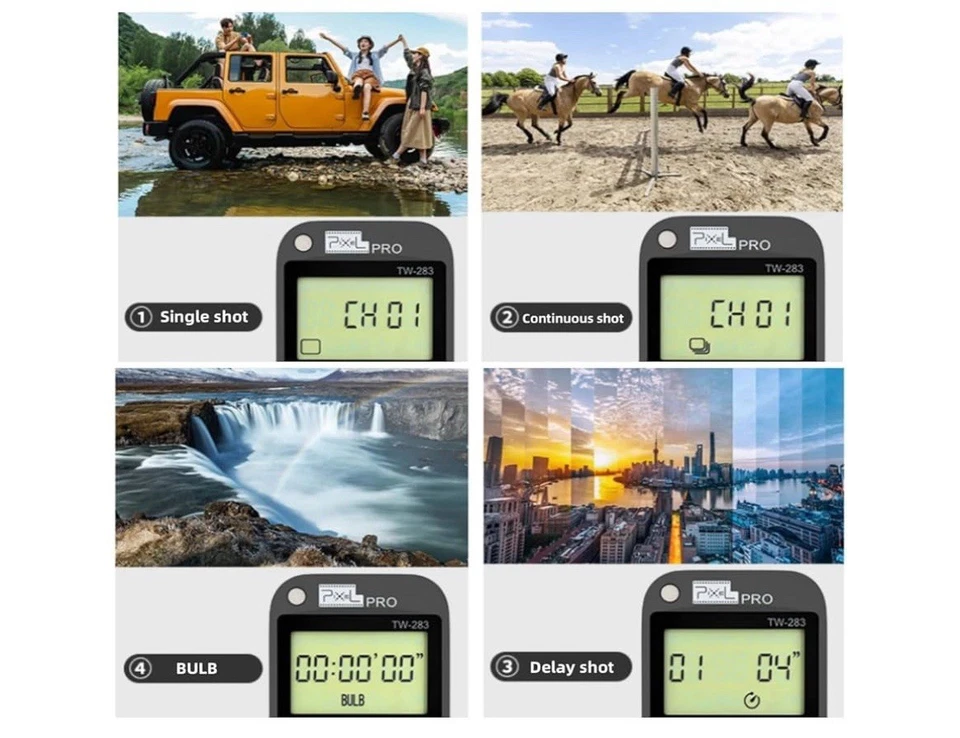 Pixel TW283-S1 无线远程触发计时器间隔计 兼容索尼 — 第 3/4 张图片