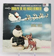 Burl Ives Vintage Rudolph Red Nosed Reindeer MCA BLUE Label (1979) 