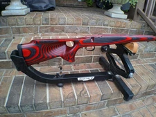 SAVAGE AXIS S/A SATIN RED FIRE PACHMAYR PAD / STUDS/TRIGGER GUARD FREE SHIP 386