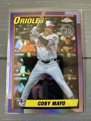 2025 Topps Chrome 1990 35th Anniversary #90CB-17 Coby Mayo | eBay