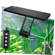  Clip On 24/7 Illuminazione Acquario Luce LED, 14W Modalità Alba-Luce diurna-Luce di Luna 