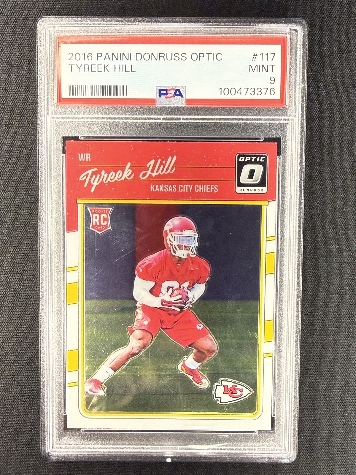 2016 Donruss Optic - Rookies Tyreek Hill #117 (RC) PSA 9