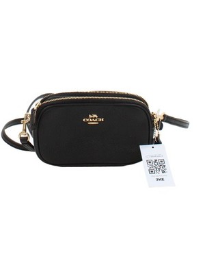 Coach Damen Tasche schwarz 100% Leder Crossbody