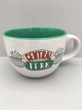 Silver Buffalo, LLC "Friends" Central Perk ceramic 24 oz. white/green soup mug