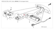 HONDA ACURA GENUINE OEM NSX Lid Kit, Clock Switch ☆ 39702-SL0-305 ☆