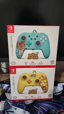 PowerA Nintendo Switch Enhanced Wired Controller Animal Crossing Set Of 2 New