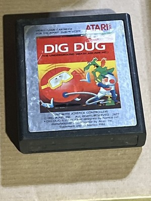 Dig Dug Atari 2600 Game Cartridge 1983 UNTESTED