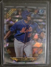 2018 BOWMAN CHROME ROY DOMINIC SMITH ATOMIC REFRACTOR RC #/150 BRAVES METS