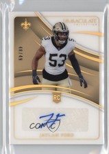 2024 Panini Immaculate Rookie Auto Gold 48/49 Jaylan Ford #RA-JFD Auto 0rd2