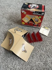 Vintage Tony Hawk Tech Deck Skatepark Lot Trick Ramp & Corner Bowl W/ Box AS-IS