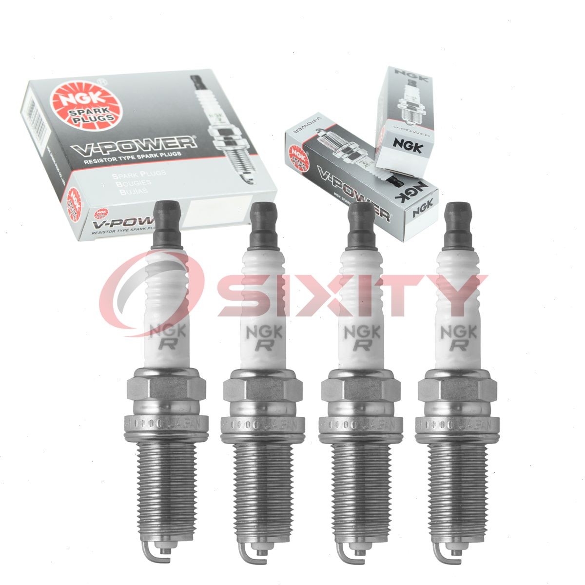 4 pc NGK 6668 LFR6A V-Power Spark Plugs for 94709-00427 94702-00427 tu