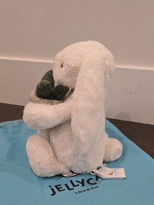 Authentic Cream Bunny With Plant Jellycat comes with all tags and