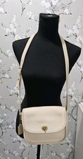 VINTAGE LATE 80S/EARLY 90S COACH COLLEGIATE BAG 9815-MADE IN NYC RARE BONE- EUC