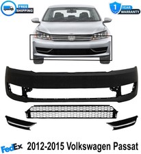 Front Bumper Cover Primed Fog Lights Cover Kit For 2012-2015 Volkswagen Passat Front Bumper Cover Primed Fog Lights Cover Kit For 2012-2015 Volkswagen Passat