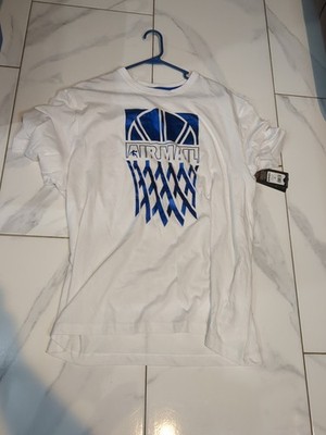 NWT AND1 Air Mail Basketball T-Size 3XL White Shimmering Blue, Score The Hook-Up