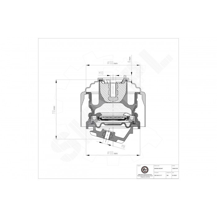 Support Moteur Avant Amortisseur Vibrations pour Mercedes Classe C CLK SLK 203 241 11 13