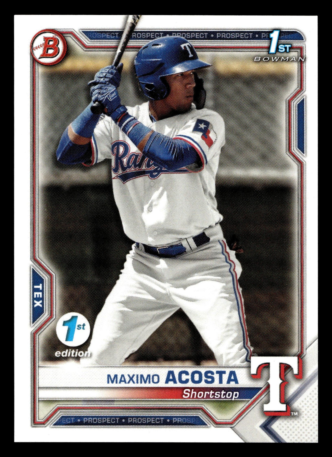 2021 Bowman 1st Edition #BFE-7 Maximo Acosta RC Rookie Card TCCCX a