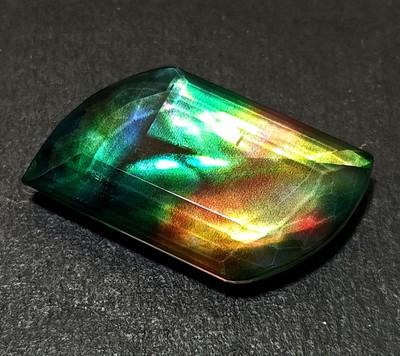 42.10 Ct Natural Ammolite Opal-Like Organic Fancy Doublet Loose Rare GEMSTONE