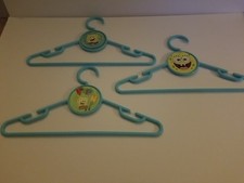 Sponge Bob Square Pants Lot Set 2002 Vintage Clothing Hanger Kids Promotional