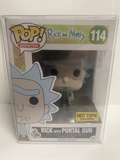 Funko Pop Vinyl Rick And Morty Rick w/ Portal Gun 114 Hot Topic Exclusive NM