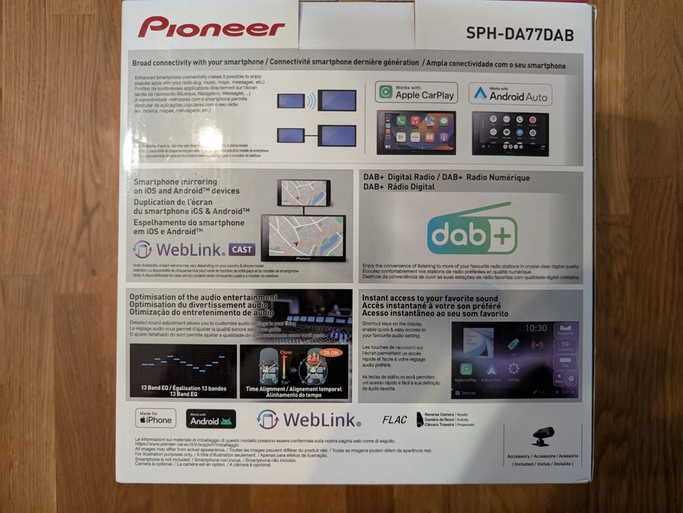 Pioneer SPH-DA77DAB 2-DIN Autoradio DAB+ BT CarPlay Android Auto Touch - Bild 2 von 2