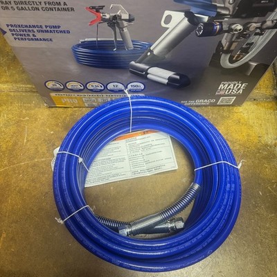 New OEM Graco DuraFlex 1/4'' X 50' Airless Paint Sprayer Hose - Blue