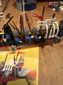 Vintage 1987 LEGO 6049 Castle Lion Knights Viking Voyager With Instructions