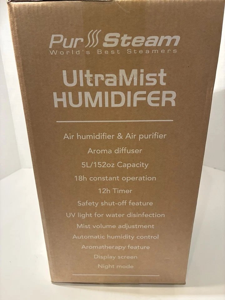 Pur Steam Ultra Mist Humidifier. Timer/display. HU-767. 5 L Capacity. New. - Image 3 of 3