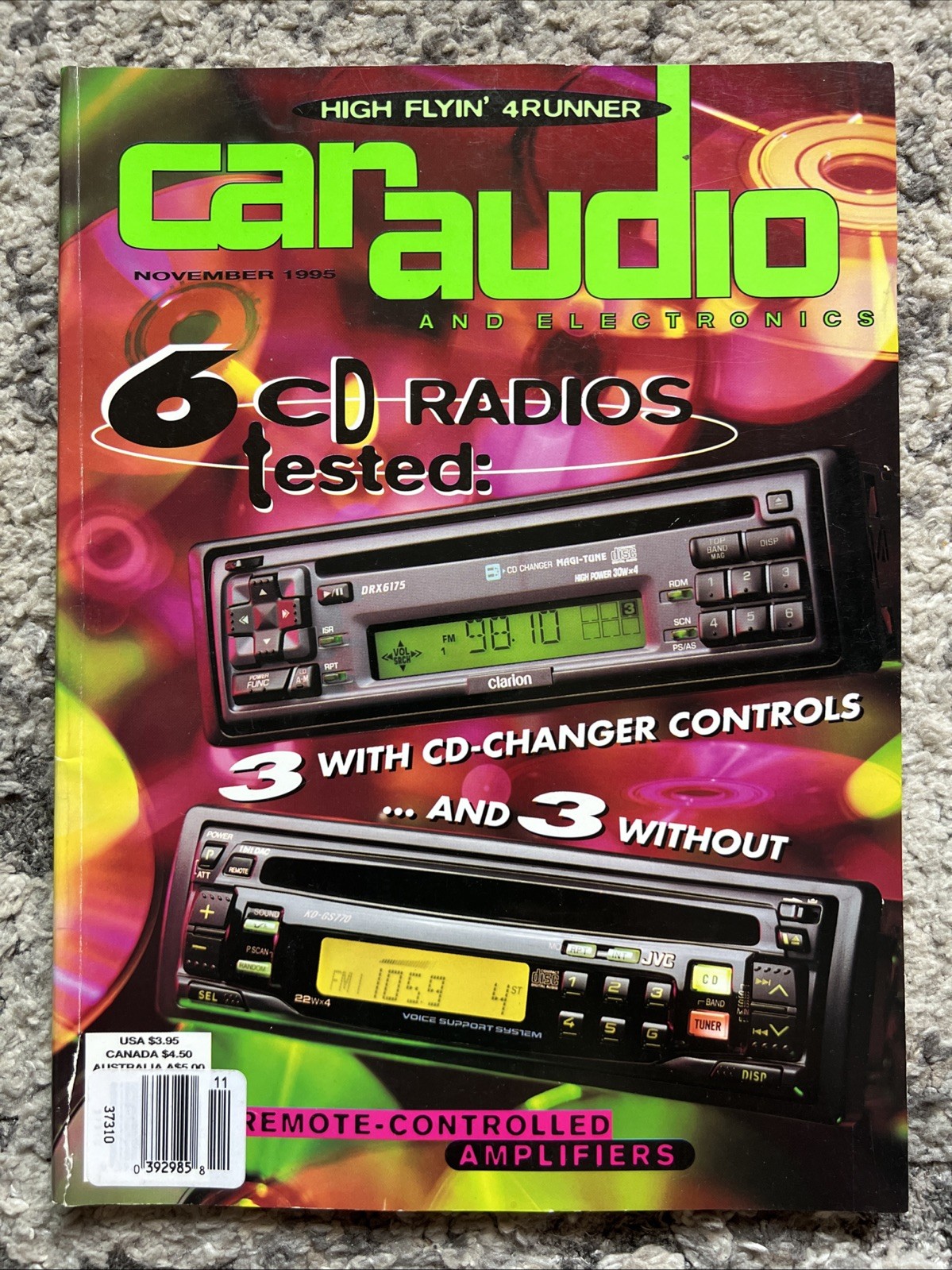 Audio And Electronics November 1995 6 Cd Radios Tested Remot