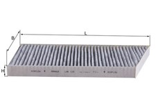 Filtro KNECHT LAK 129, aire de cabina para MERCEDES-BENZ